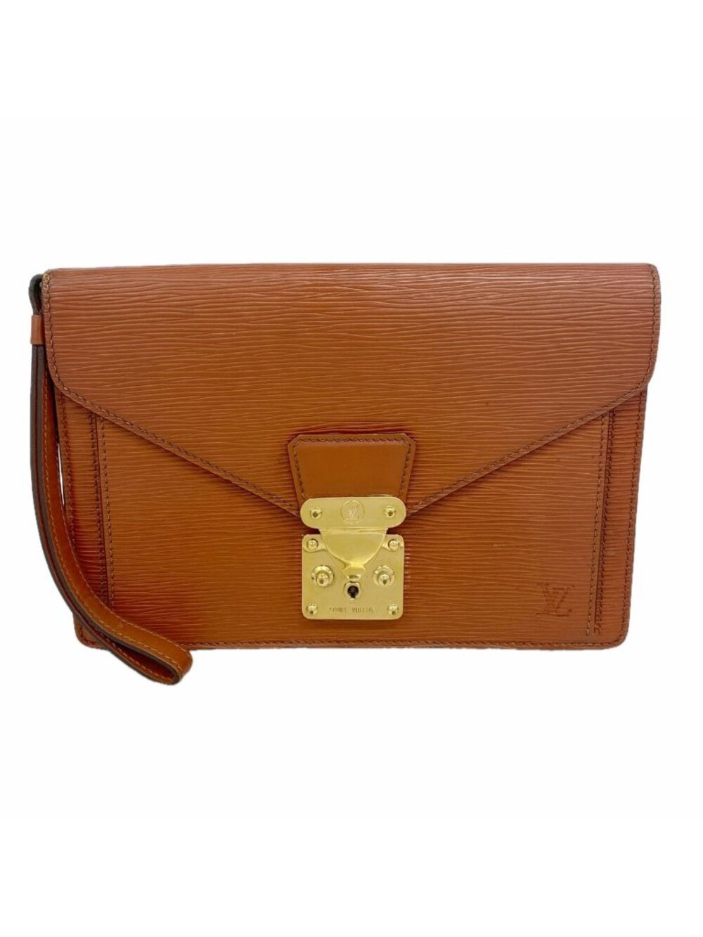 Louis Vuitton Clutch Epi Pochette Series Dragonne Kenya Brown